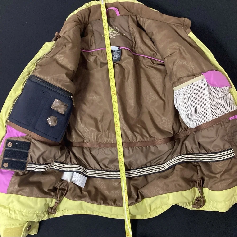 Girls Obermeyer Ski Snowboard Jacket Size 16 Juniors, Light green.
